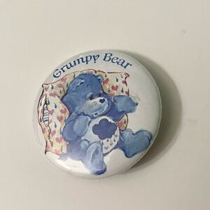 Vintage 2001 Care Bears Grumpy Bear Button Pin